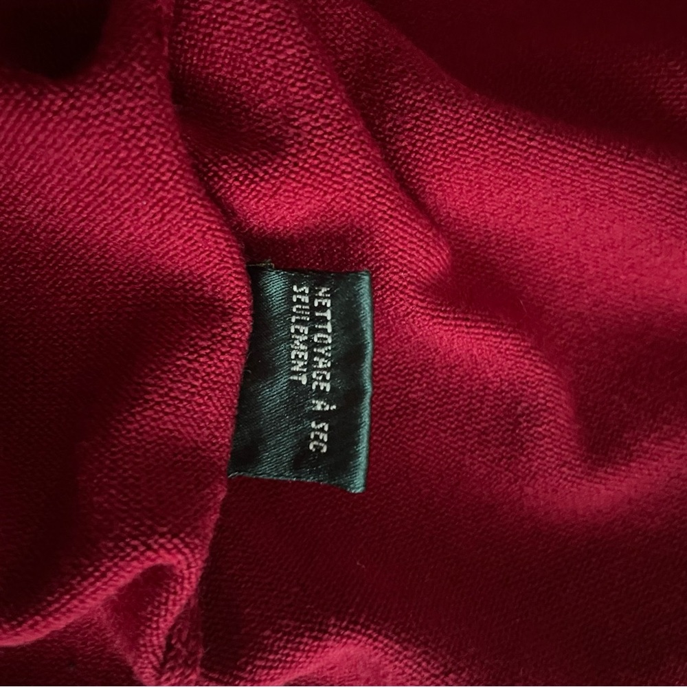 Lauren Ralph Lauren green label silk/nylon/cotton blend boat neck red - Picture 6 of 10